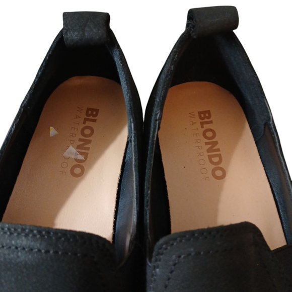 Blondo Phoebe Waterproof Leather Loafers Women's Black Slip-on Flats Size 9.5 - Picture 5 of 12